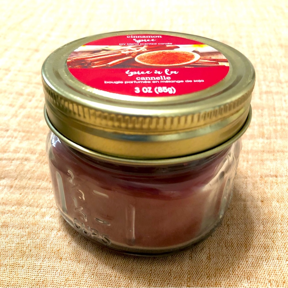Candle | Cinnamon & Spice 3oz Mason Jar Mini Candle